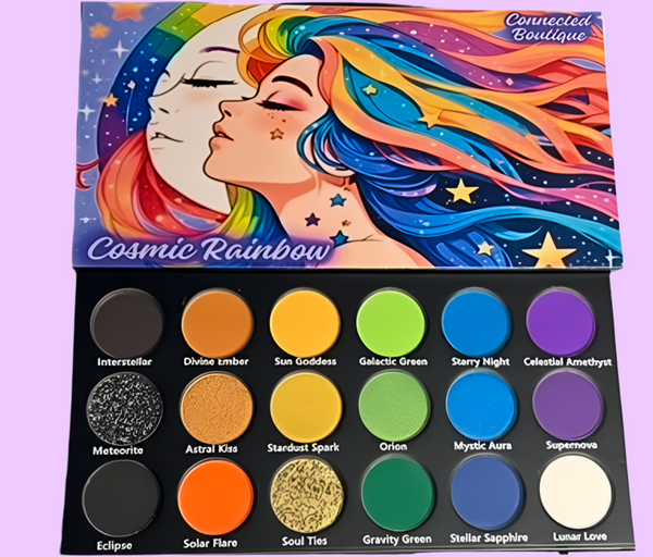 “Cosmic Rainbow” 18 shade eyeshadow palette