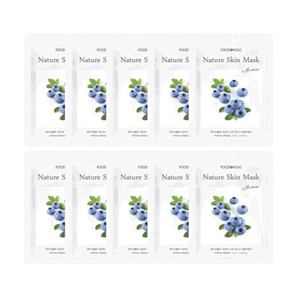 Foodaholic Nature Skin Mask Blueberry (10 PCS)