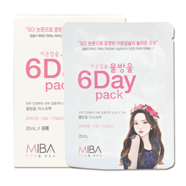 MIBA Ion Calcium Waterdrop 6 Day Mask (6 Masks)